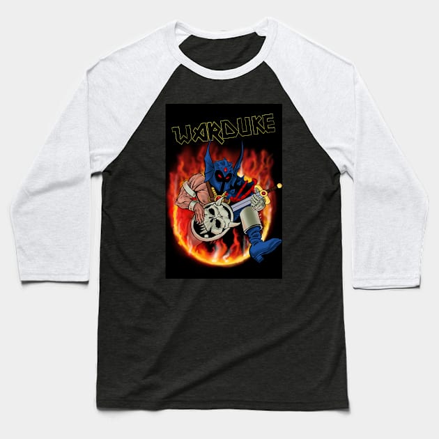 Through the fire Baseball T-Shirt by Rumble's Blue and Friends Too 